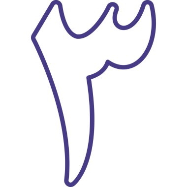 Kemik. Web simgesi basit illüstrasyon