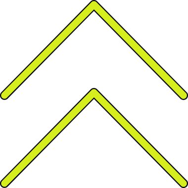 ok yönü simgesi doldurulmuş - taslak biçimi