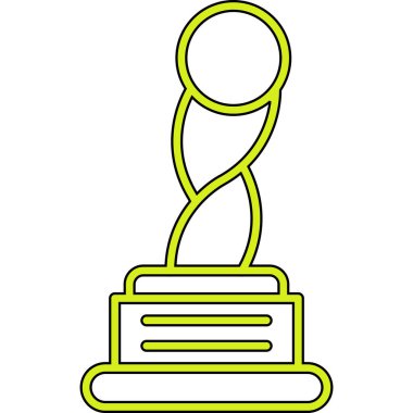 kupa kurdele vektör çizim tasarımı ile