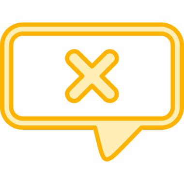 Konuşma balonu simgesinin illüstrasyon simge tasarım