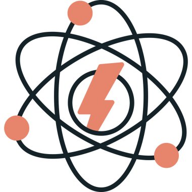 enerji ikonu vektör illüstrasyonu