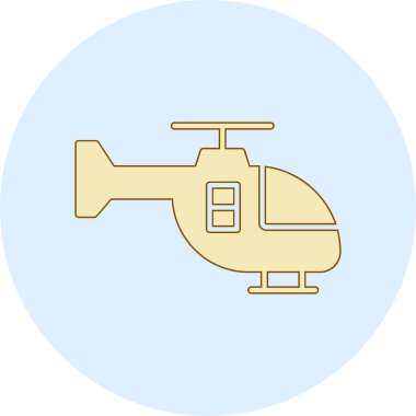 Helikopter simge vektör çizim