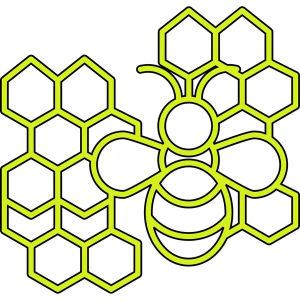 Bal peteği ikonu. web tasarımı için bal vektörü simgesi