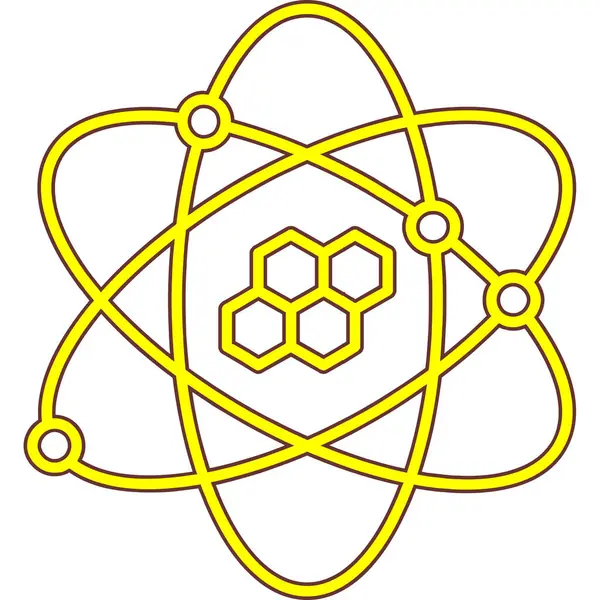 Nükleer ikon vektör çizimi