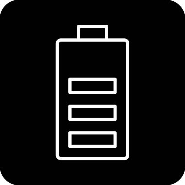 pil simgesi, basit vektör tasarımı