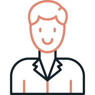 avatar erkek simgesi ana hatlar biçiminde