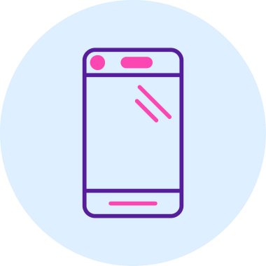 Akıllı telefon simgesinin vektör illüstrasyonu