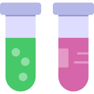 Test tüpleri. Web simgesi basit illüstrasyon