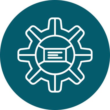 Simge Moda Biçimi İzole Arkaplanda Ayarlanıyor