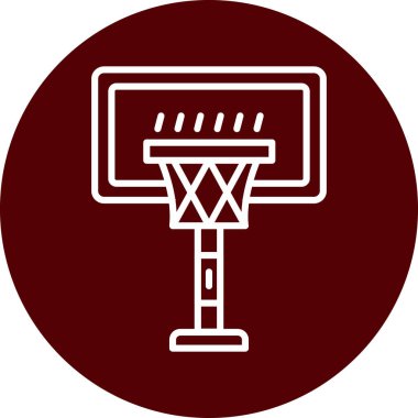 Bir basketbol topunun vektör illüstrasyonu