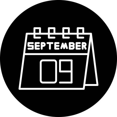 Takvim simgesinin vektör illüstrasyonu