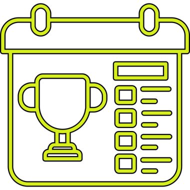 Trophy Kupası Web simgesi, vektör çizim