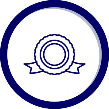 Madalya. Web simgesi basit illüstrasyon