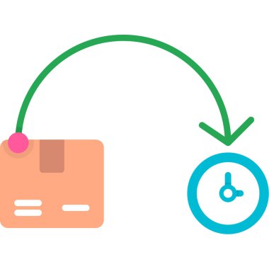 alışveriş ve ekommerce renk vektörü simgesi