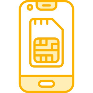 Cep telefonu simgesi, vektör illüstrasyonu