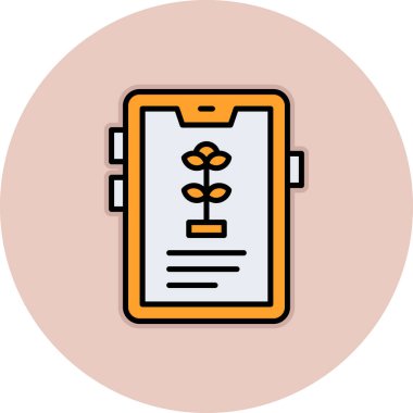 Bir kitapla cep telefonunun vektör simgesi