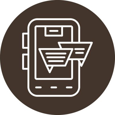 Vektör mobil ağ simgesi