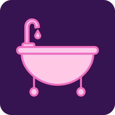 duş simgesi, vektör illüstrasyonu