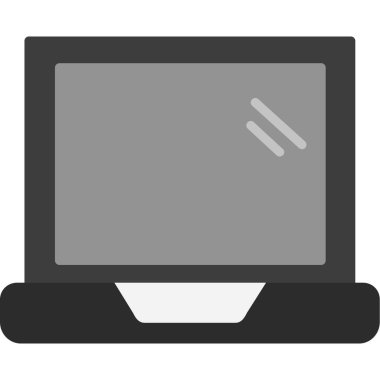 Ekran simgesini izle. vektör illüstrasyonu.