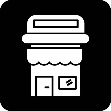 Bir alışveriş poşeti simgesinin vektör çizimi