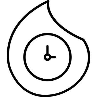 Saat zaman simgesi, özet biçimi