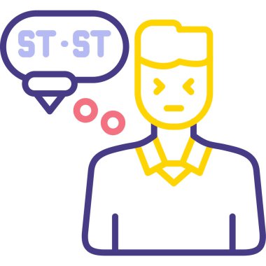 Konuşma balonu olan maskeli bir adamın vektör çizimi