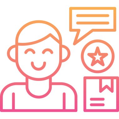 Avatar sohbet simgesi, vektör illüstrasyonu