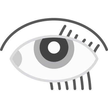 Arkaplanda izole edilmiş göz simgesi işaret tasarımı