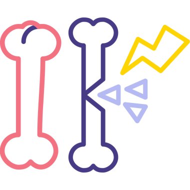 kemik ve kalp simgesi