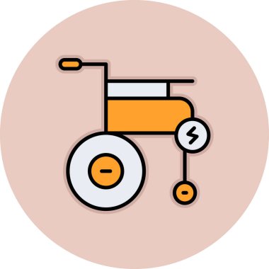 Bisiklet simgesinin vektör illüstrasyonu