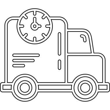 Teslimat kutusu olan kamyon