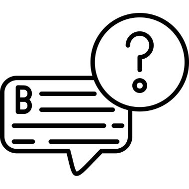 soru işareti simgesi, vektör illüstrasyonu