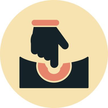 Kahve. Web simgesi basit illüstrasyon