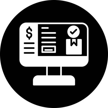 Belge. Web simgesi basit illüstrasyon