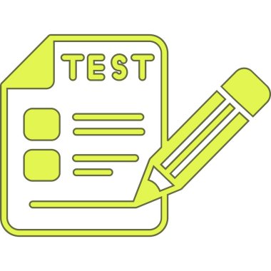 Deneme. Web simgesi basit illüstrasyon