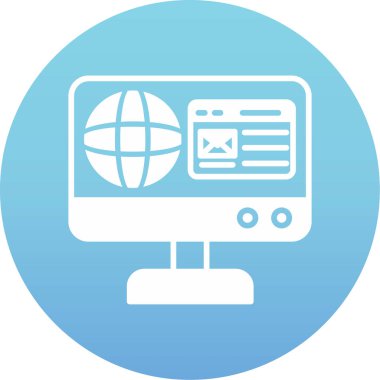 seo modern simgesinin vektör illüstrasyonu