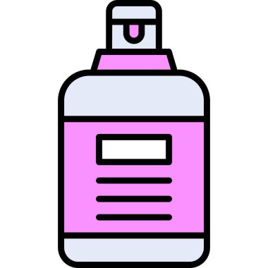 şişe simgesi rengi dış hat vektörü