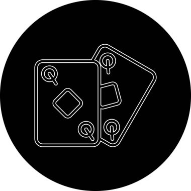 Moda biçiminde izole edilmiş kart simgesi