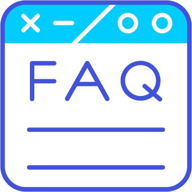 faq web vektör simgesi