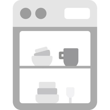 Kahvaltı çay ikonu ana hatlarıyla