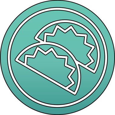 Bir ağaç simgesinin vektör illüstrasyonu