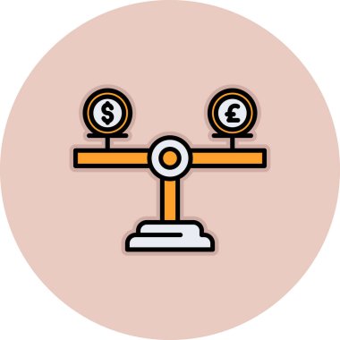 para kavramı simgesi, vektör illüstrasyonu