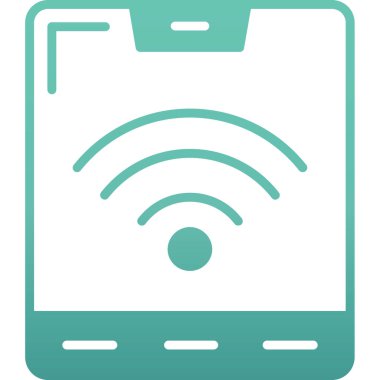 Wi-Fi işaretli akıllı telefon.