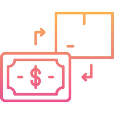 para çantası ikon vektör illüstrasyonu