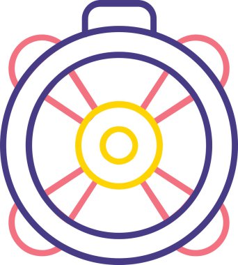 Pusula. Web simgesi basit illüstrasyon