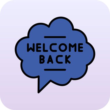 Etiket, vektör illüstrasyonuna hoş geldiniz.