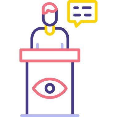 Kimlik kartı. Web simgesi basit illüstrasyon