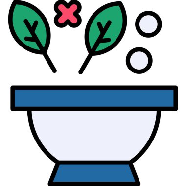 Bitki. Web simgesi basit illüstrasyon