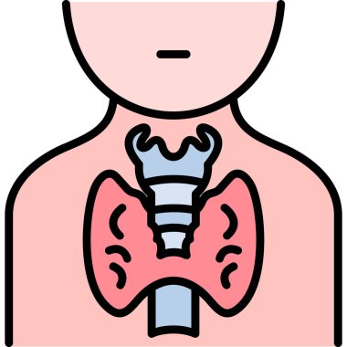 İnsan organ ikonu. İnsan organı vektör simgesinin ana hatlarını izole et