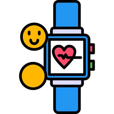 Bir kalp simgesinin vektör illüstrasyonu